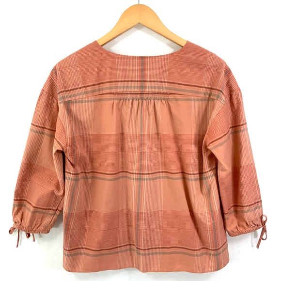 ♻️DONATED 10-24-25♻️ MADEWELL Long Sleeve Button Down Plaid Top Morningview - Picture 5 of 8